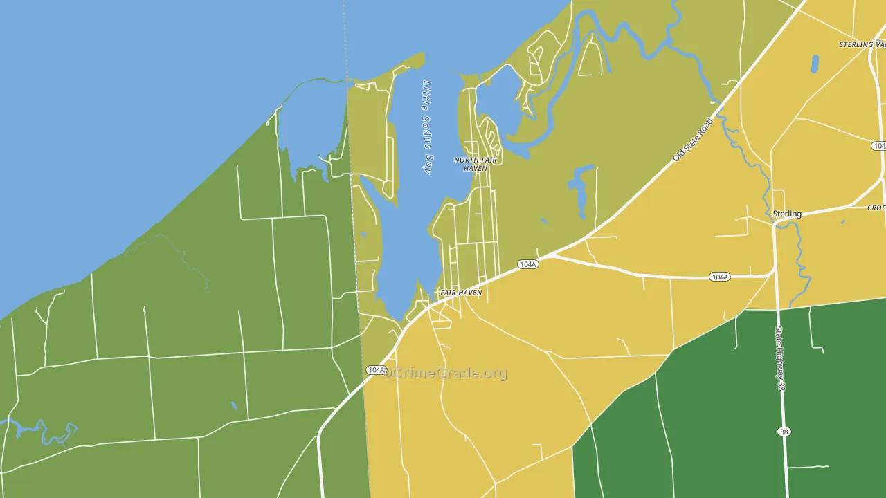 13064, NY Map of Drug-Related Crime Rates