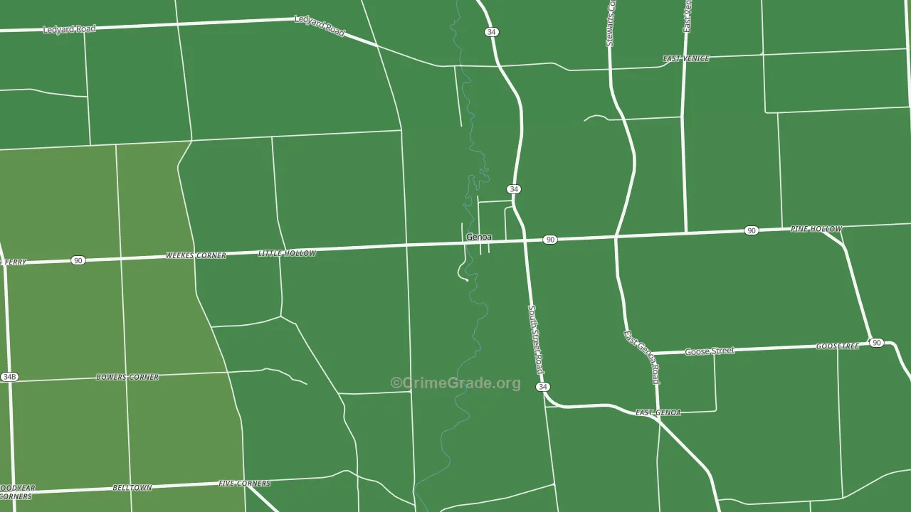 13071, NY Map of Drug-Related Crime Rates
