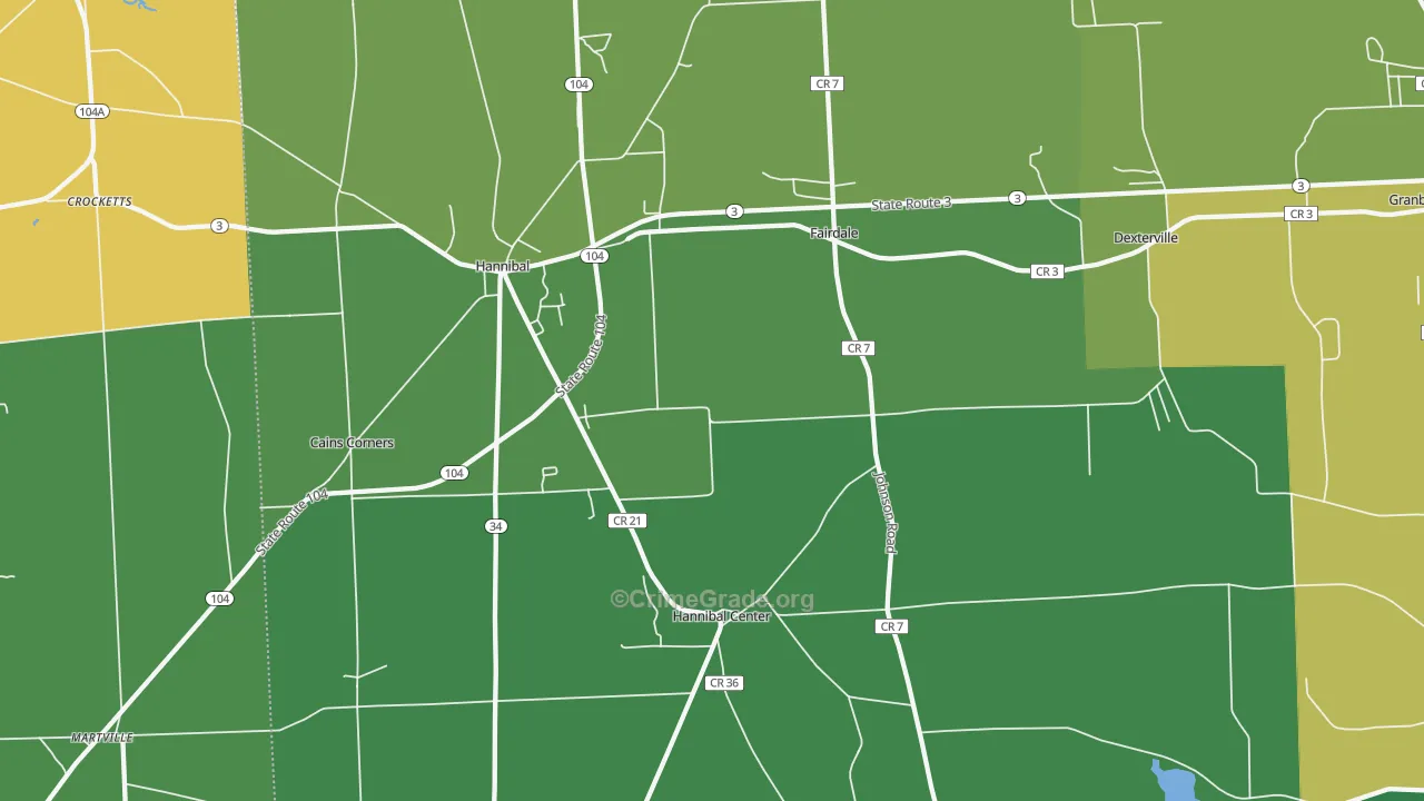 13074, NY Map of Drug-Related Crime Rates