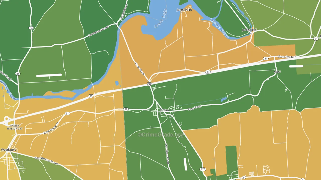 13080, NY Map of Drug-Related Crime Rates