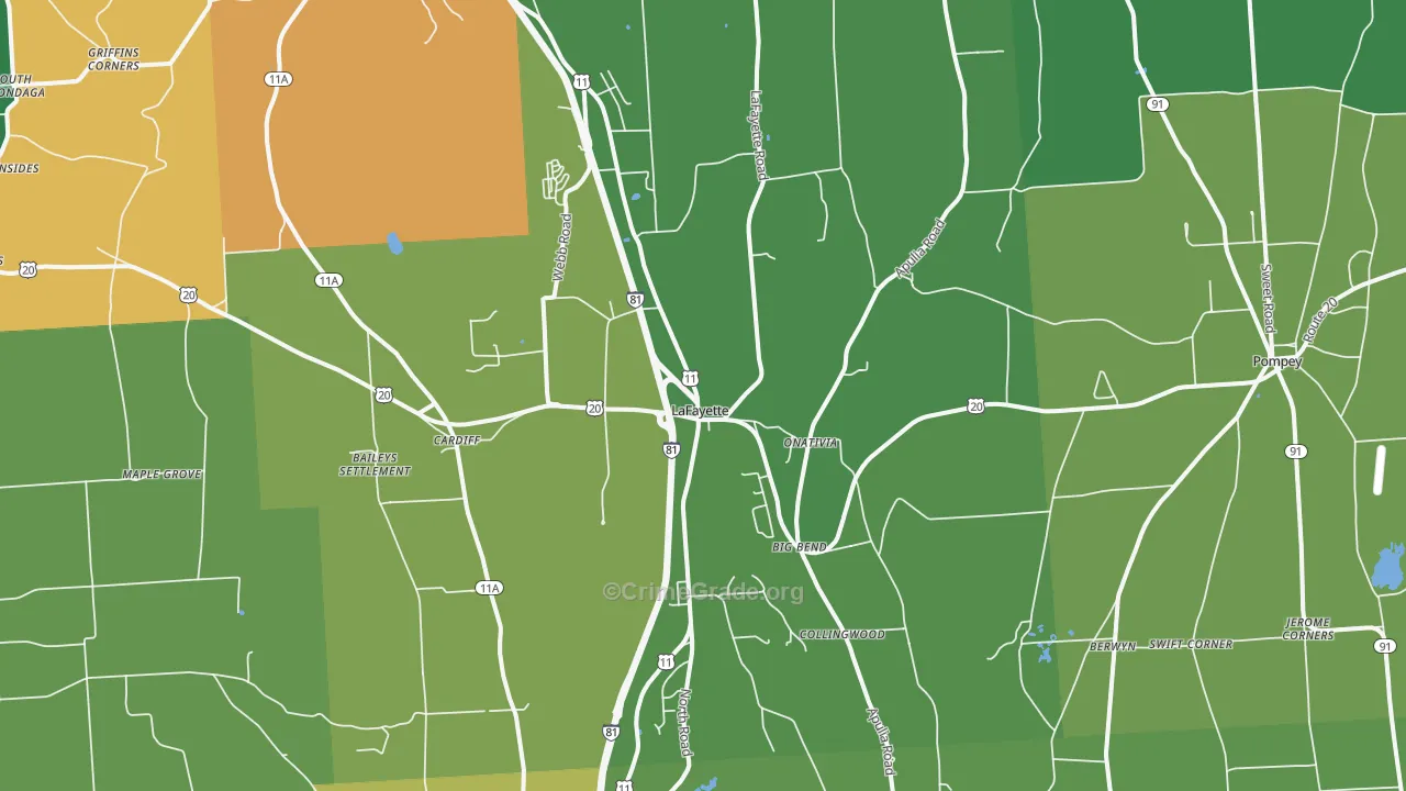 13084, NY Map of Drug-Related Crime Rates