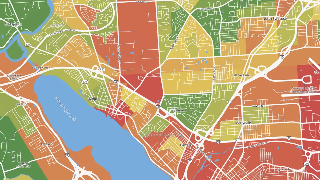 13088, NY Map of Drug-Related Crime Rates