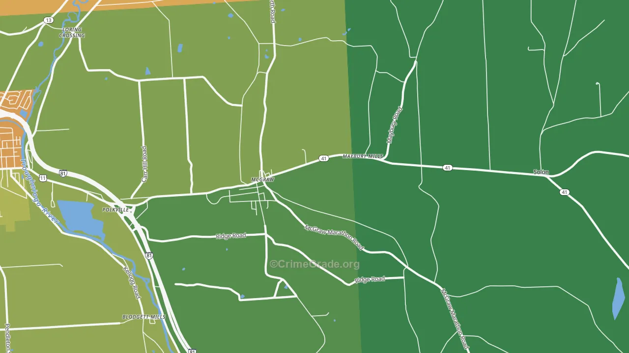 13101, NY Map of Drug-Related Crime Rates
