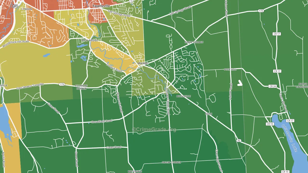 13104, NY Map of Drug-Related Crime Rates
