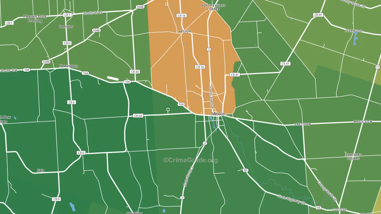 13114, NY Map of Drug-Related Crime Rates