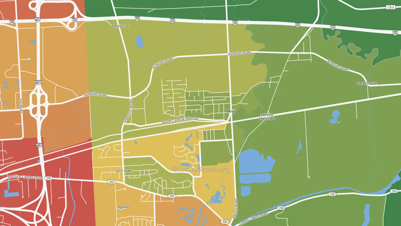 13116, NY Map of Drug-Related Crime Rates