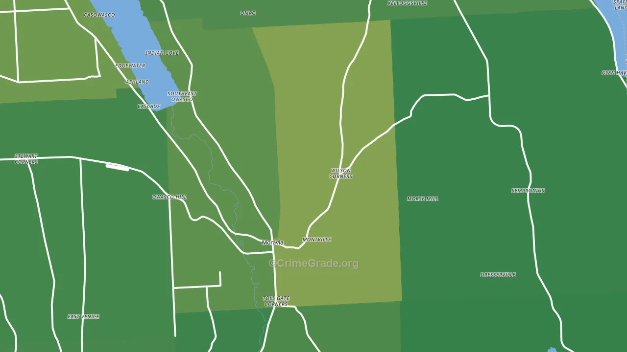 13118, NY Map of Drug-Related Crime Rates