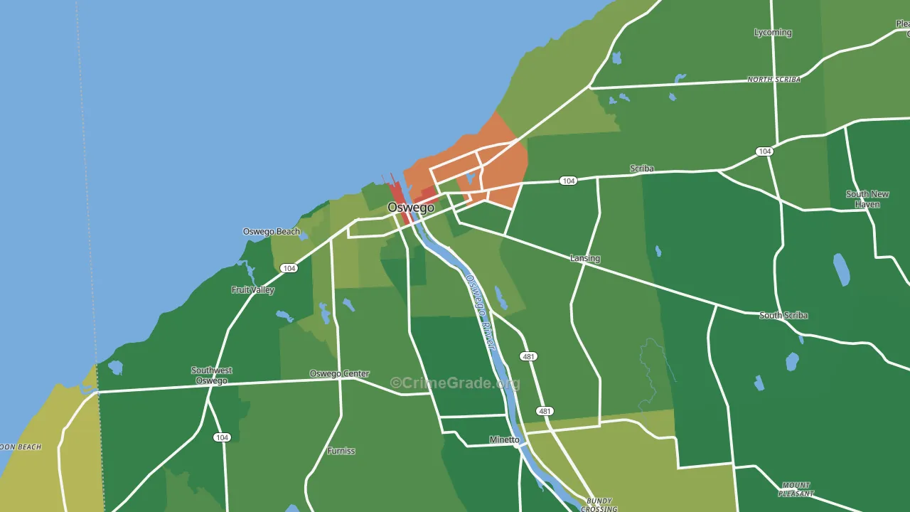 13126, NY Map of Drug-Related Crime Rates