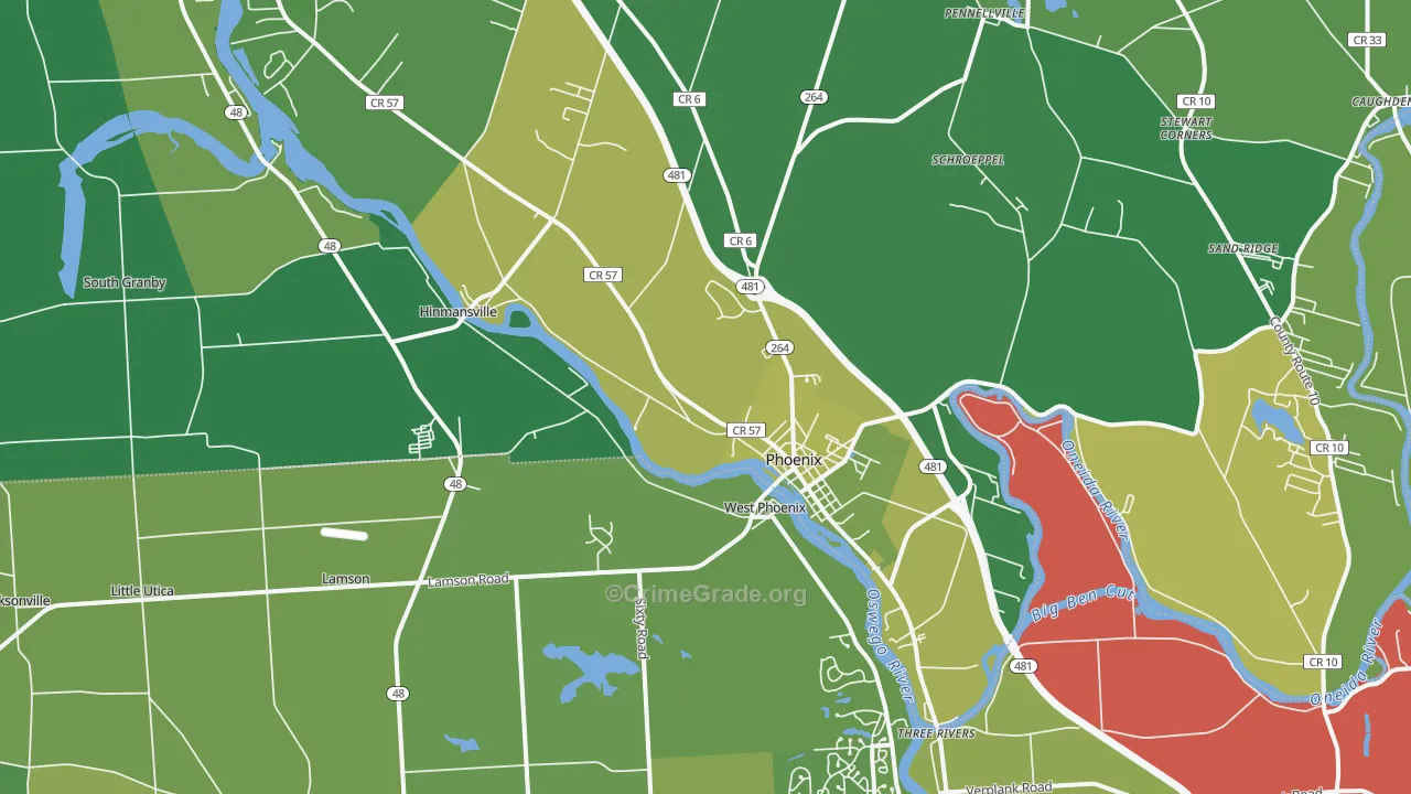 13135, NY Map of Drug-Related Crime Rates