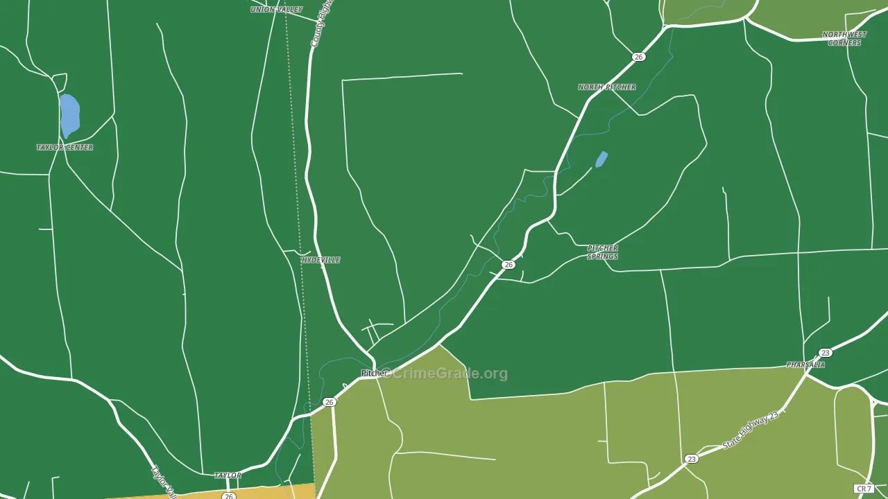 13136, NY Map of Drug-Related Crime Rates