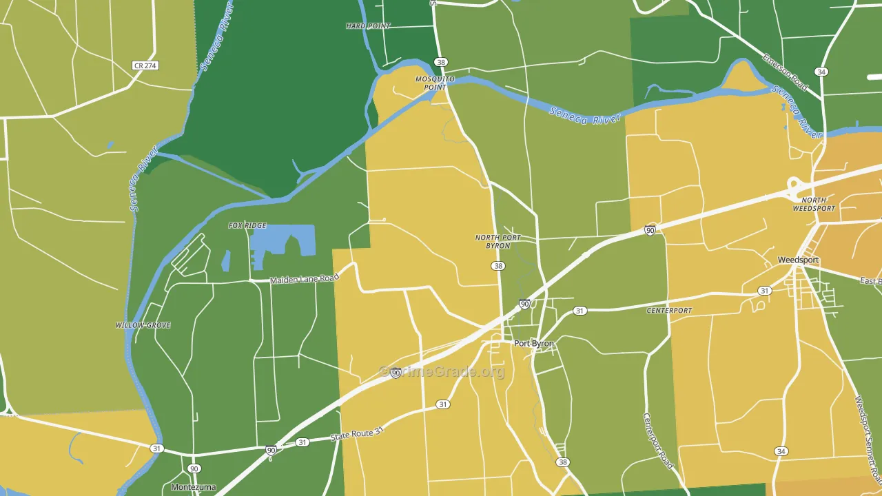 13140, NY Map of Drug-Related Crime Rates
