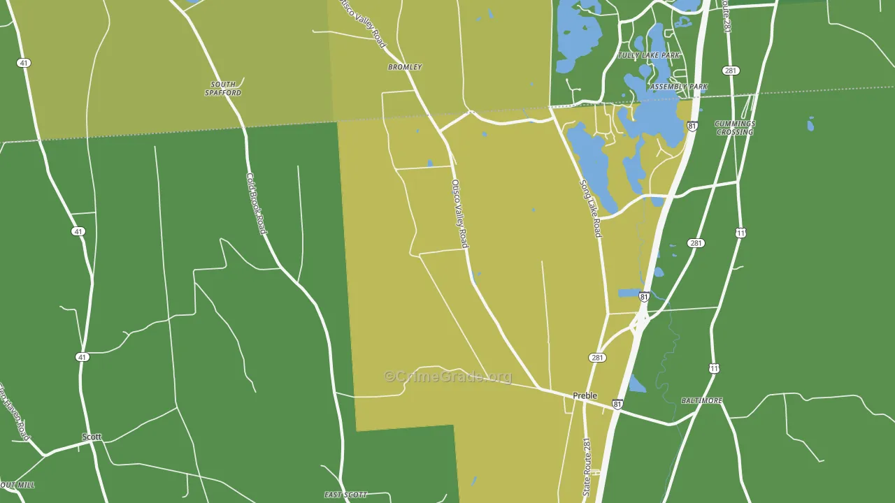 13141, NY Map of Drug-Related Crime Rates