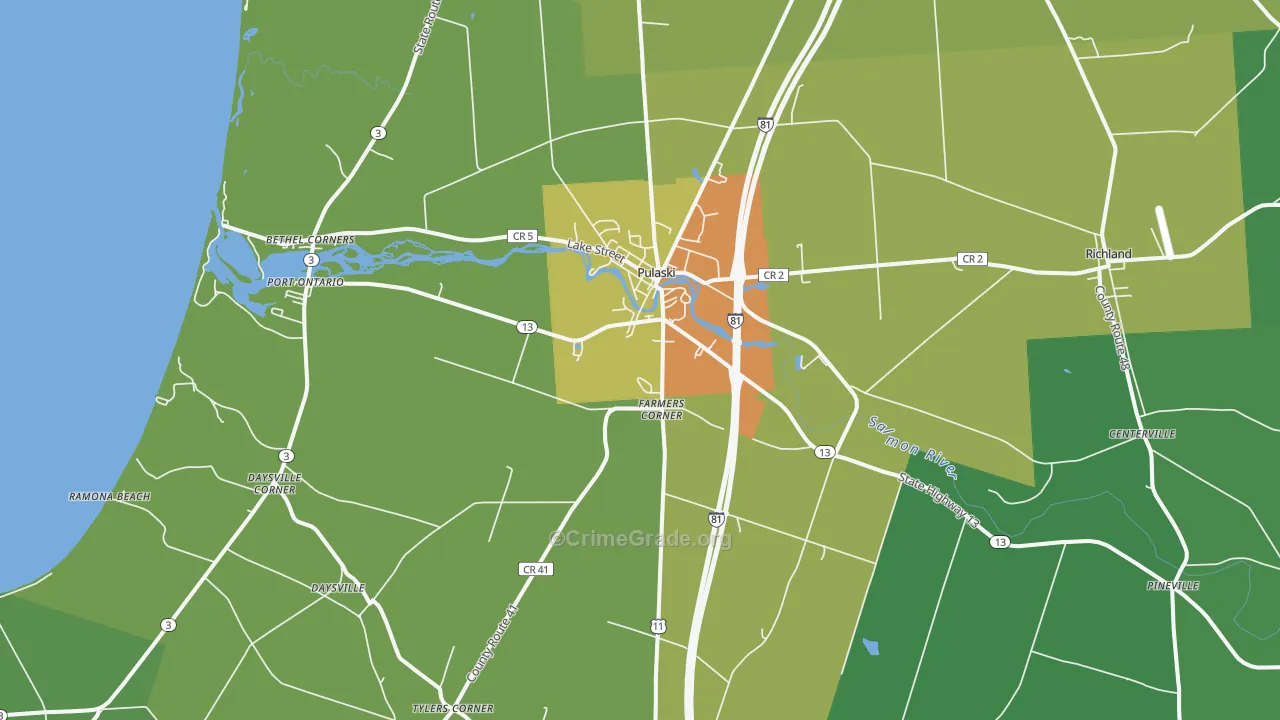 13142, NY Map of Drug-Related Crime Rates