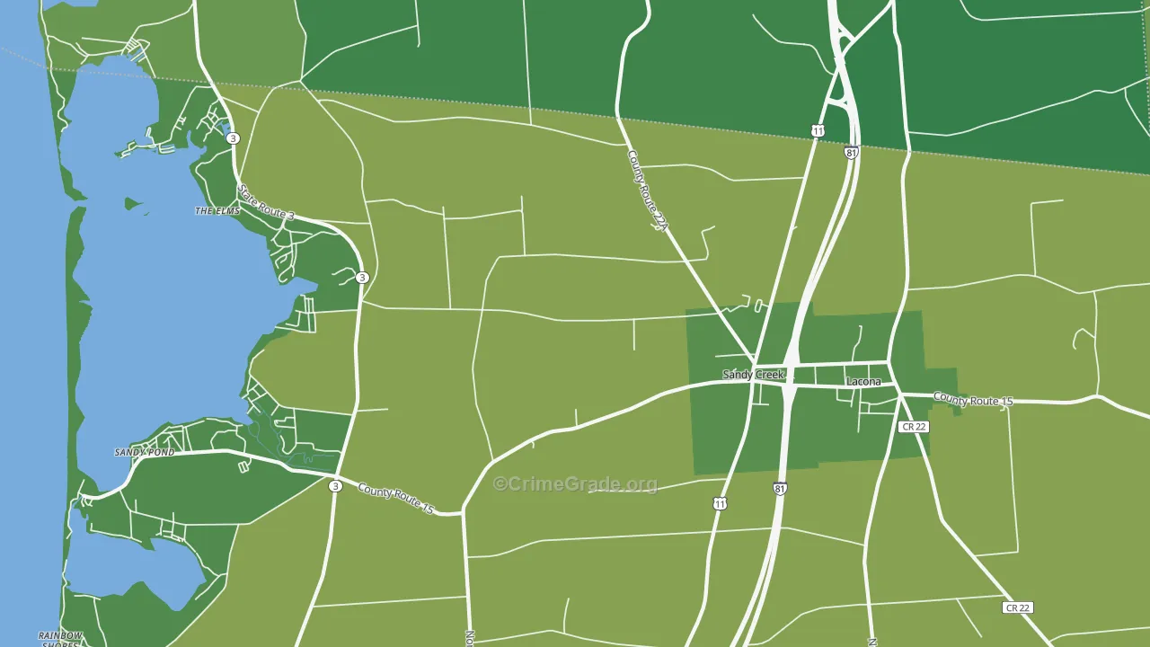 13145, NY Map of Drug-Related Crime Rates