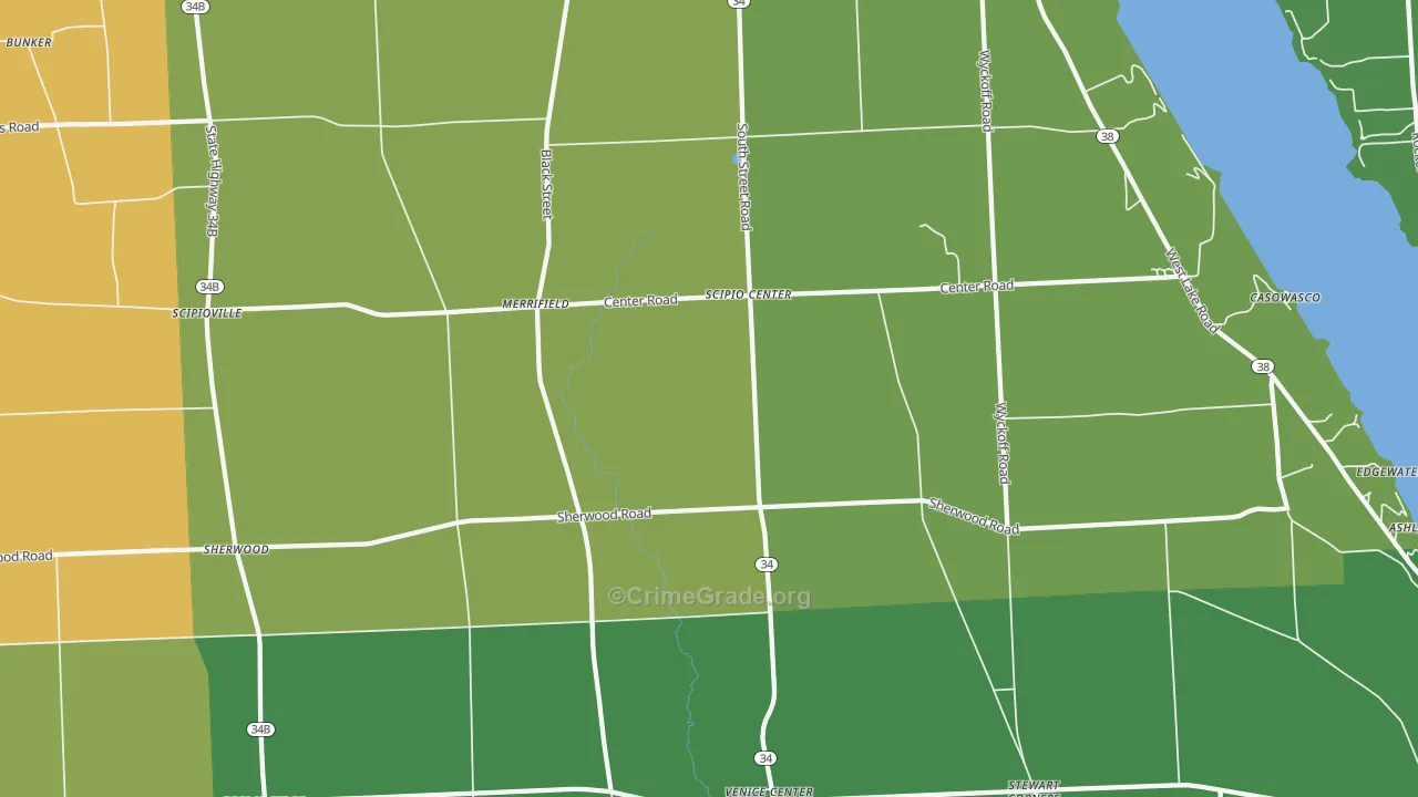 13147, NY Map of Drug-Related Crime Rates