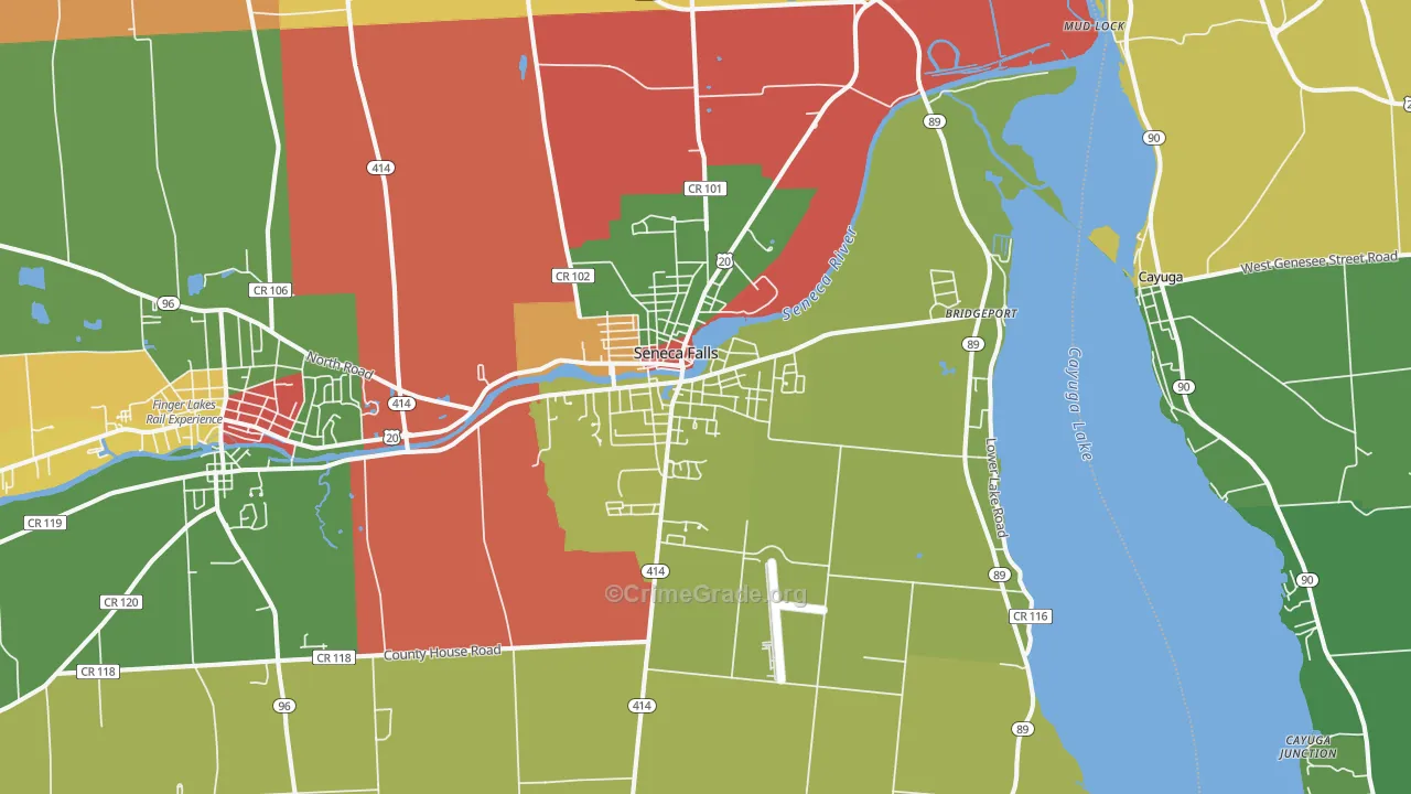 13148, NY Map of Drug-Related Crime Rates