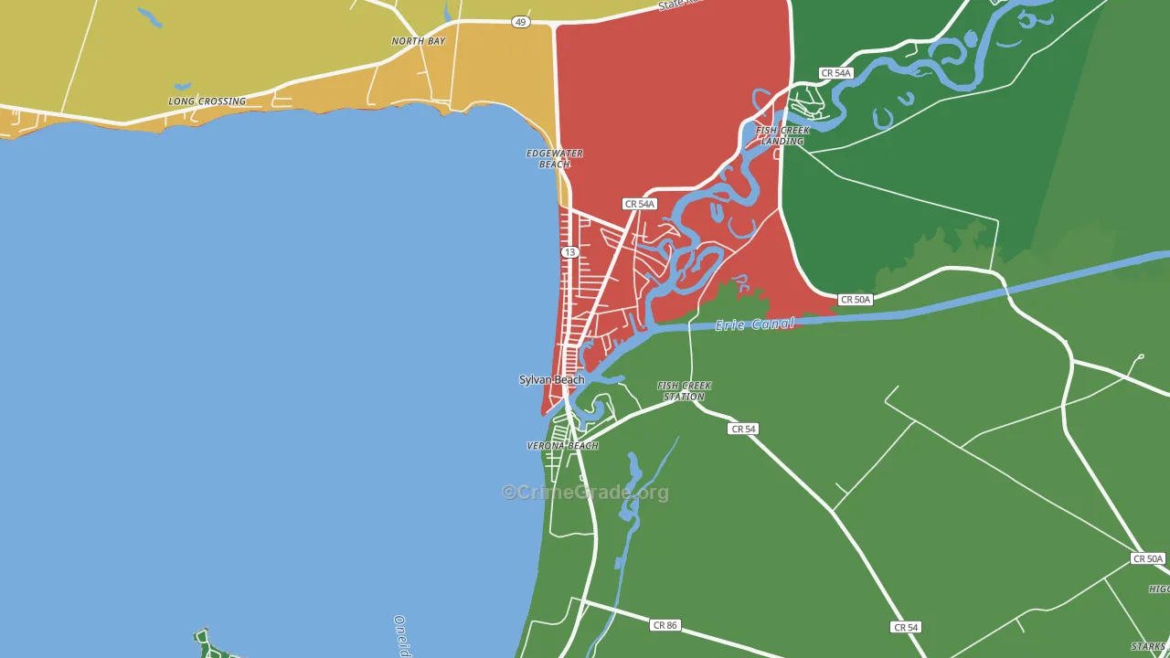 13157, NY Map of Drug-Related Crime Rates