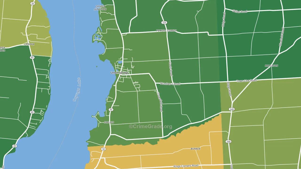 13160, NY Map of Drug-Related Crime Rates