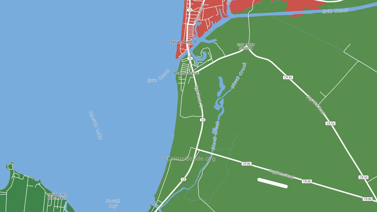 13162, NY Map of Drug-Related Crime Rates