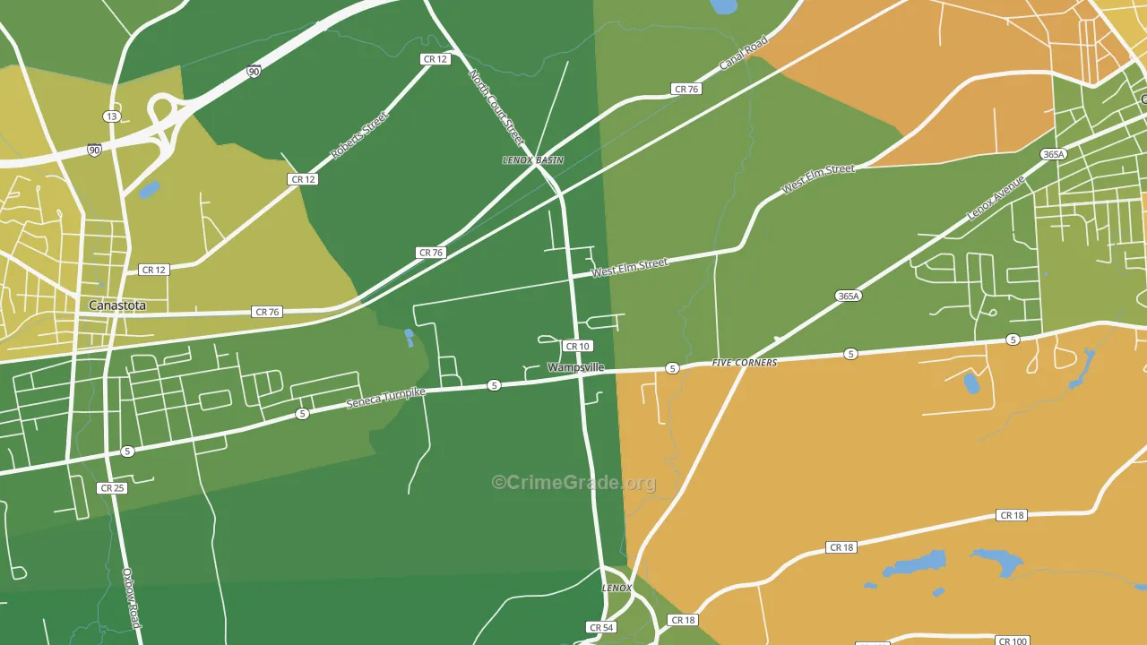 13163, NY Map of Drug-Related Crime Rates