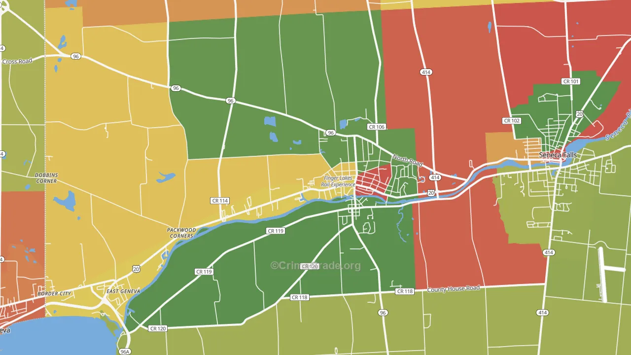 13165, NY Map of Drug-Related Crime Rates
