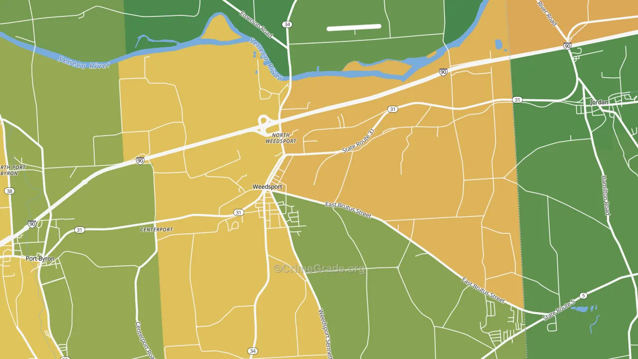 13166, NY Map of Drug-Related Crime Rates