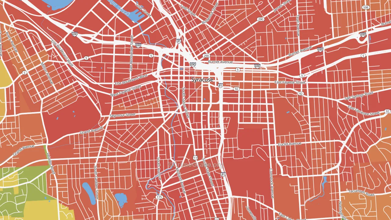 13202, NY Map of Drug-Related Crime Rates