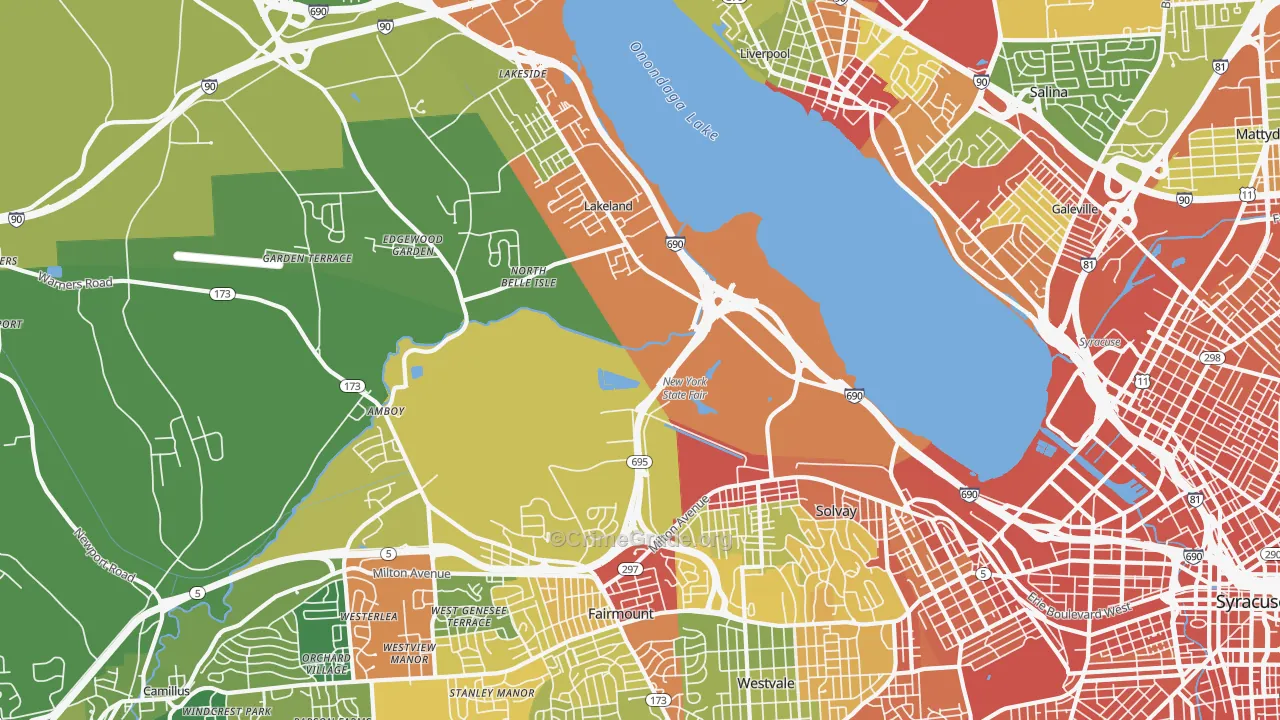 13209, NY Map of Drug-Related Crime Rates