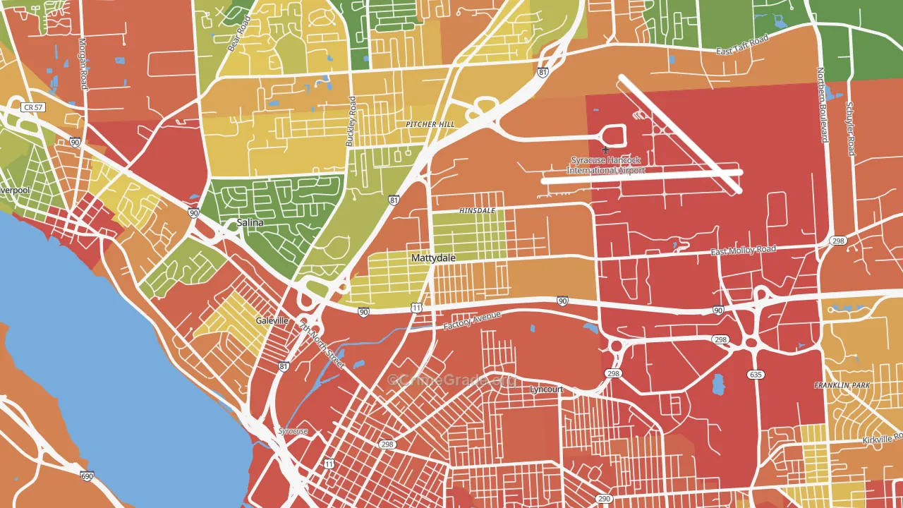 13211, NY Map of Drug-Related Crime Rates
