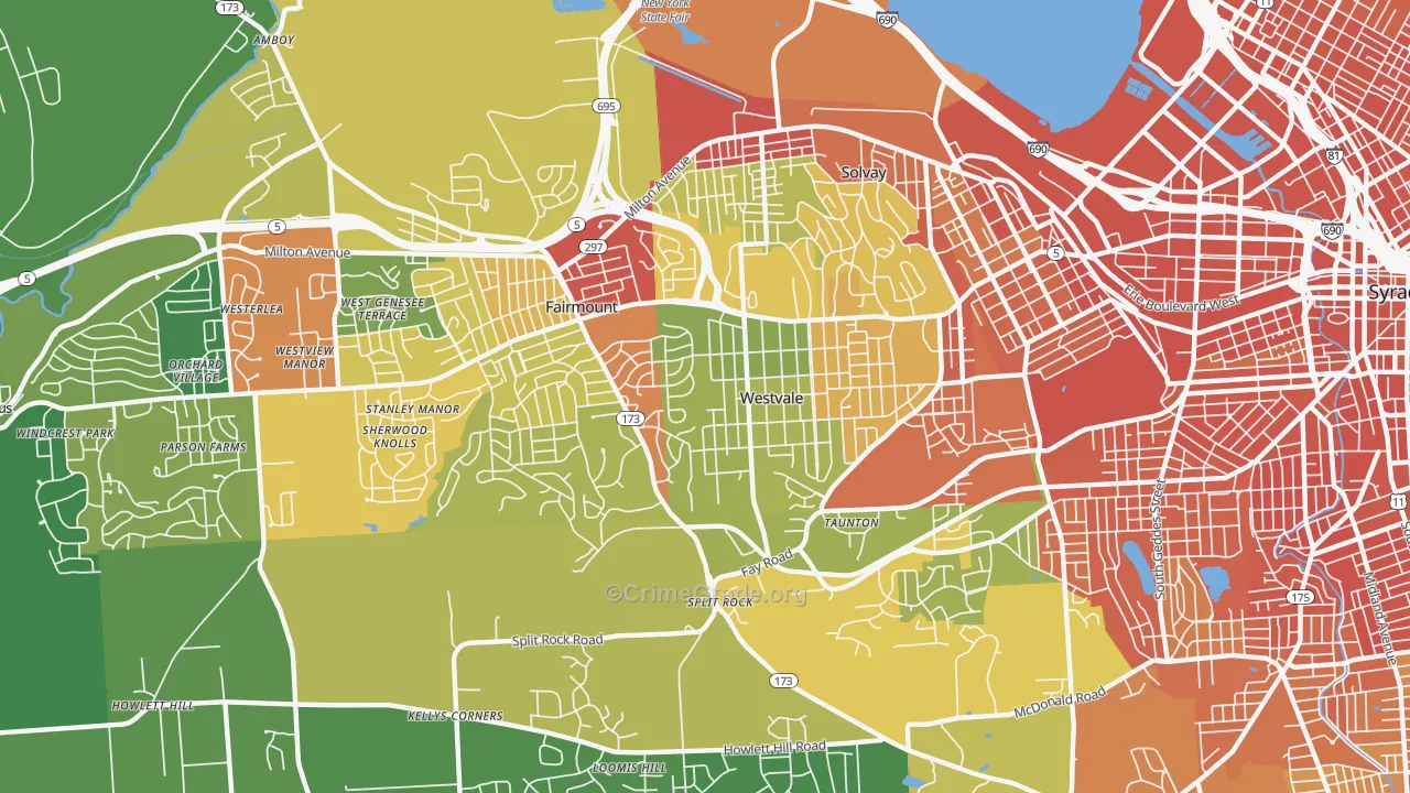 13219, NY Map of Drug-Related Crime Rates