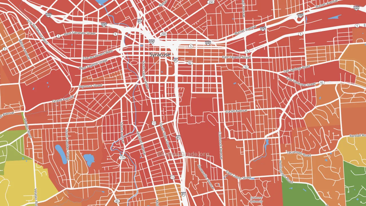 13244, NY Map of Drug-Related Crime Rates