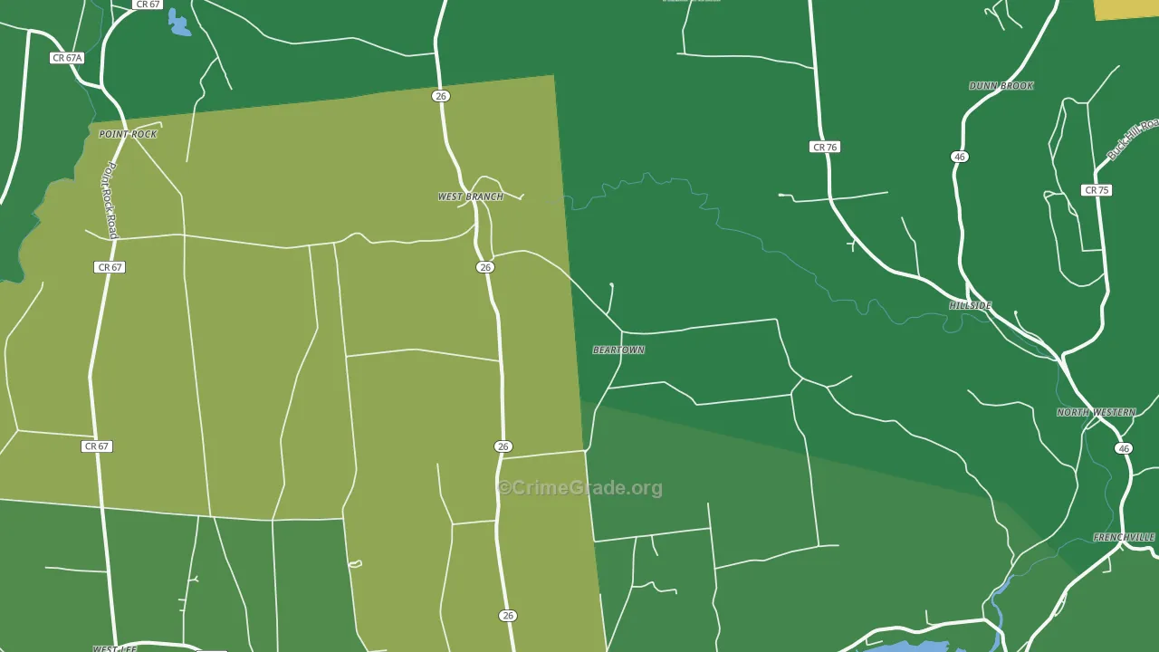 13303, NY Map of Drug-Related Crime Rates
