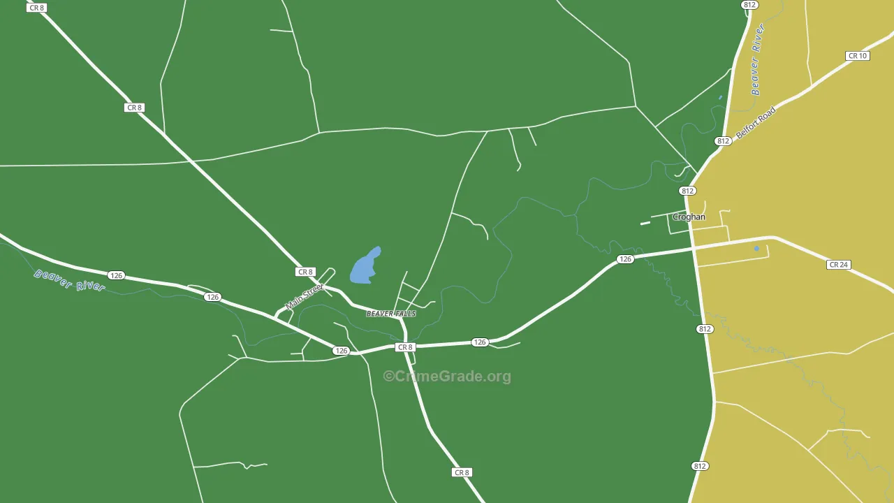 13305, NY Map of Drug-Related Crime Rates
