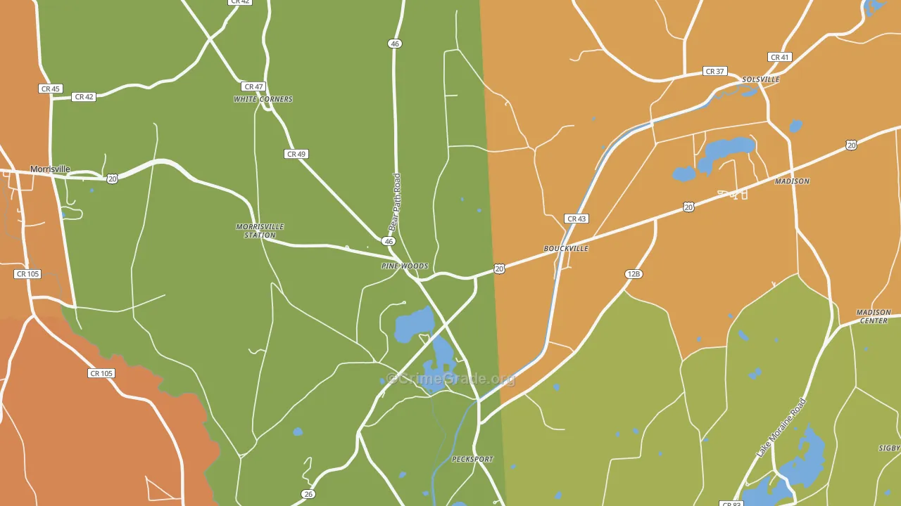 13310, NY Map of Drug-Related Crime Rates