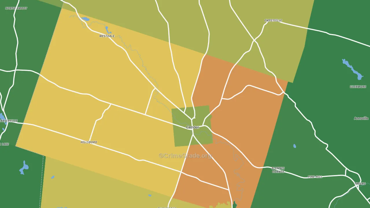 13316, NY Map of Drug-Related Crime Rates