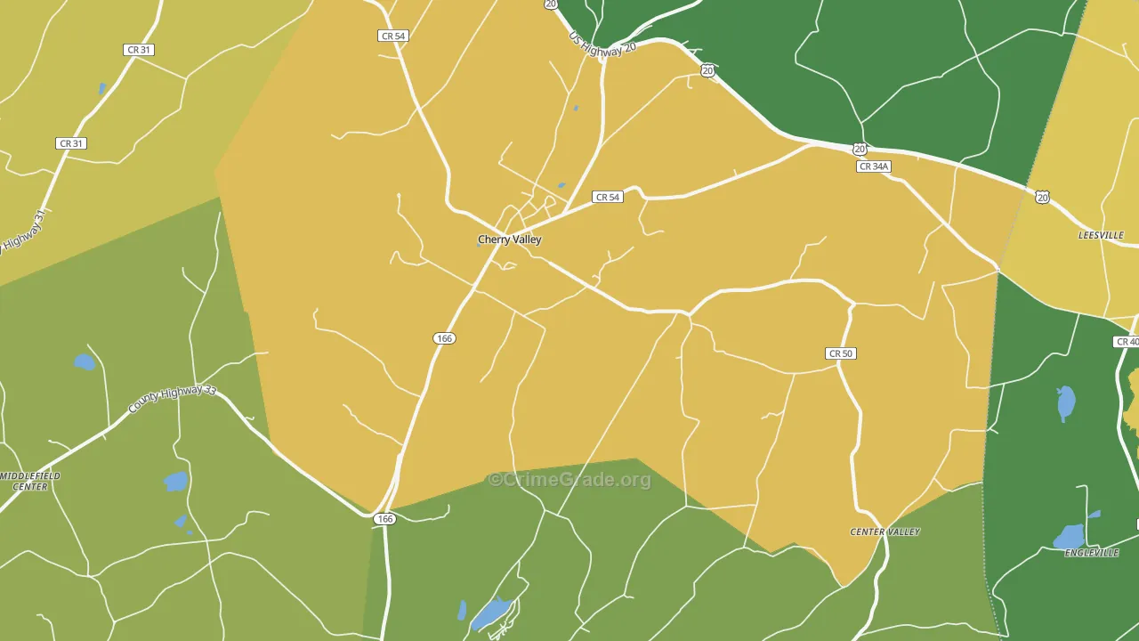 13320, NY Map of Drug-Related Crime Rates