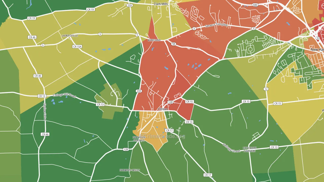 13323, NY Map of Drug-Related Crime Rates
