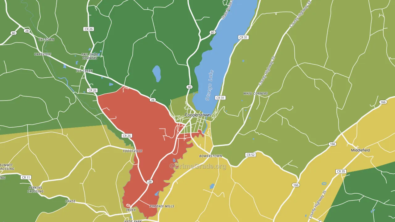 13326, NY Map of Drug-Related Crime Rates