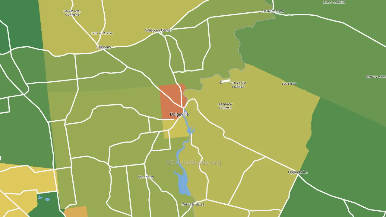 13329, NY Map of Drug-Related Crime Rates