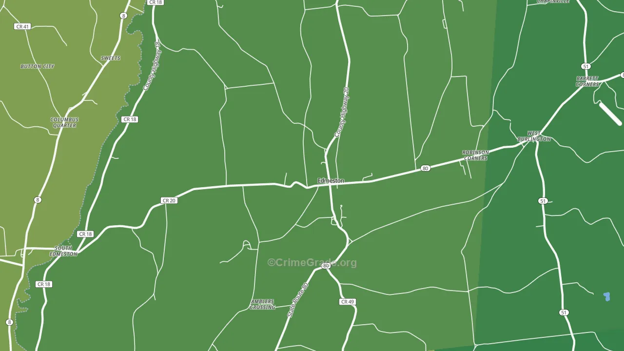 13335, NY Map of Drug-Related Crime Rates