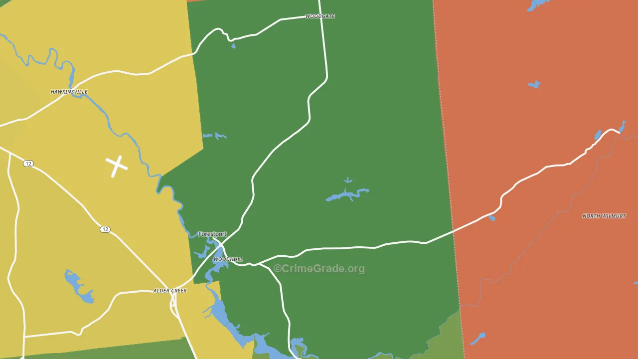 13338, NY Map of Drug-Related Crime Rates