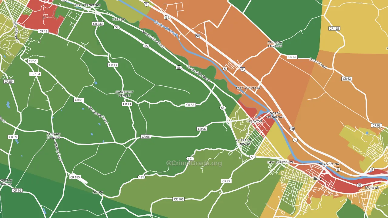 13340, NY Map of Drug-Related Crime Rates
