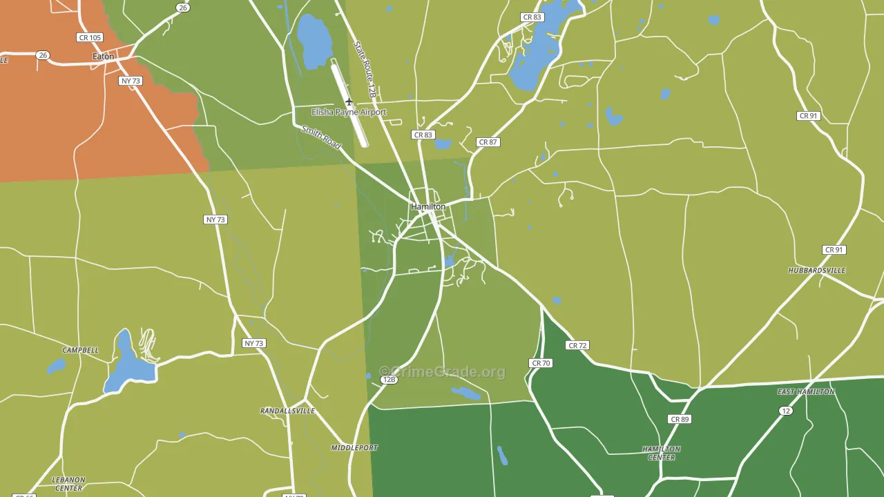 13346, NY Map of Drug-Related Crime Rates