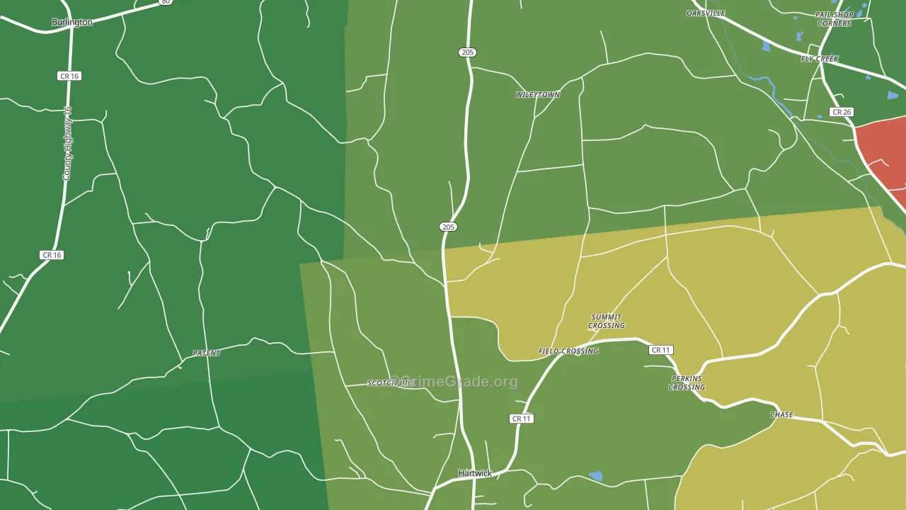 13348, NY Map of Drug-Related Crime Rates
