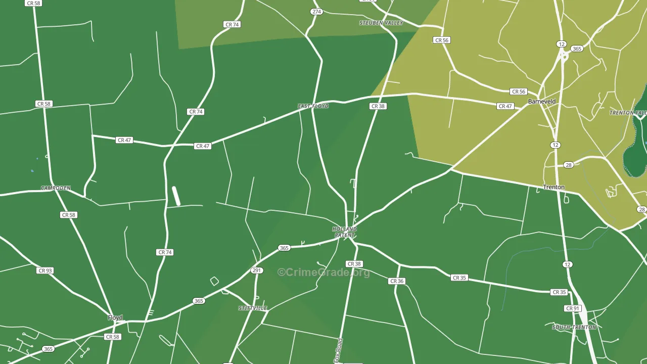 13354, NY Map of Drug-Related Crime Rates