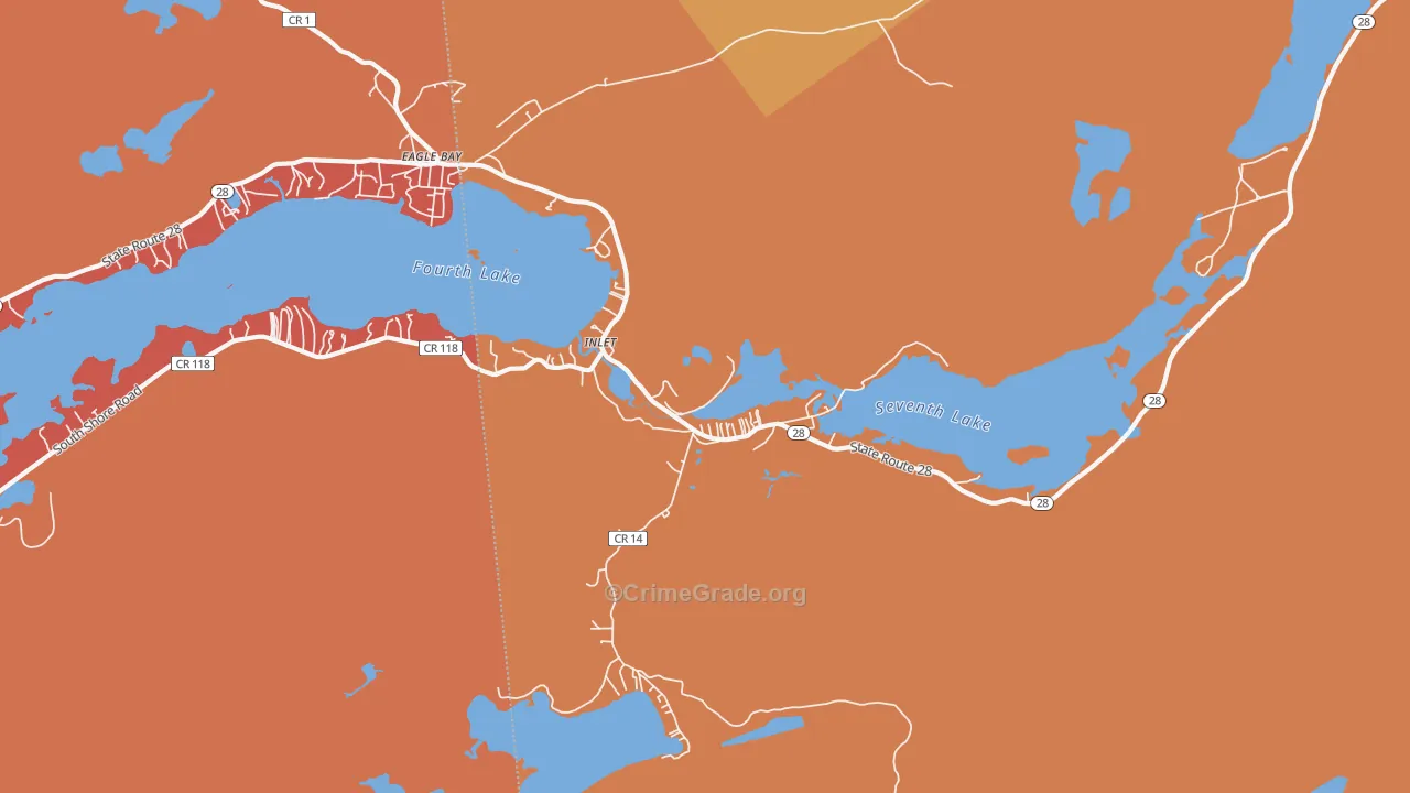 13360, NY Map of Drug-Related Crime Rates