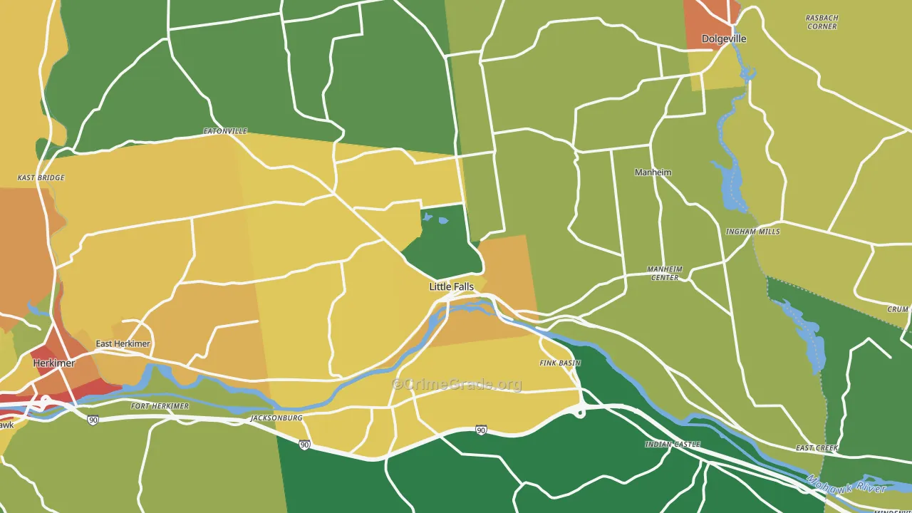 13365, NY Map of Drug-Related Crime Rates