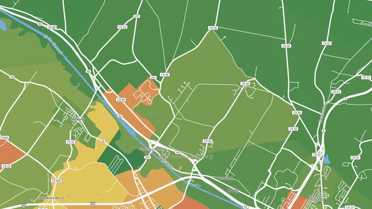 13403, NY Map of Drug-Related Crime Rates