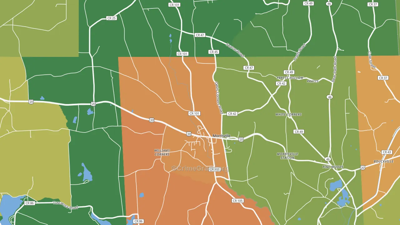 13408, NY Map of Drug-Related Crime Rates