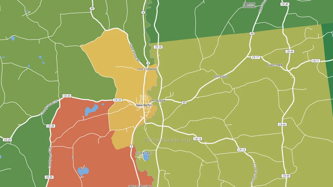 13411, NY Map of Drug-Related Crime Rates